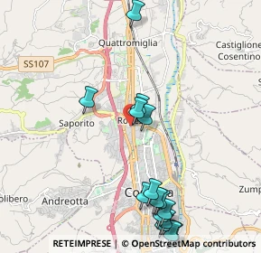 Mappa Via Giacomo Brodolini, 87036 Quattromiglia CS, Italia (2.66)