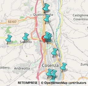 Mappa Via Giacomo Brodolini, 87036 Quattromiglia CS, Italia (2.3)
