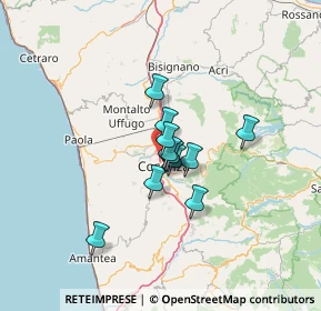 Mappa Via Giacomo Brodolini, 87036 Rende CS, Italia (8.75333)