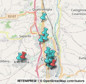 Mappa Via Milano, 87036 Rende CS, Italia (2.12)