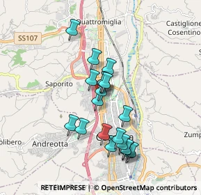 Mappa Via Milano, 87036 Rende CS, Italia (1.6845)