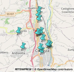 Mappa Via Milano, 87036 Rende CS, Italia (1.55857)