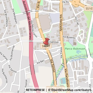 Mappa Via Torino, 22, 87036 Rende, Cosenza (Calabria)
