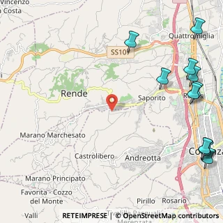 Mappa C.da Pirelli Orto Matera, 87036 Rende CS, Italia (3.71727)