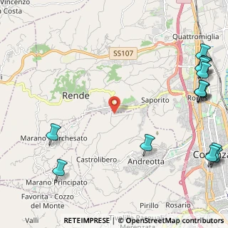 Mappa C.da Pirelli Orto Matera, 87036 Rende CS, Italia (3.73786)