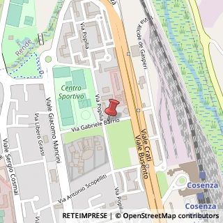 Mappa Via Gabriele Barrio, 53, 87100 Cosenza, Cosenza (Calabria)