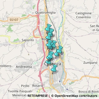 Mappa Via Rosario Livatino, 87100 Cosenza CS, Italia (1.03077)