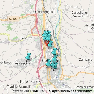 Mappa Piazza Caduti di Via D'Amelio, 87100 Cosenza CS, Italia (1.32833)