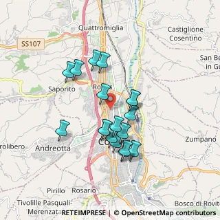Mappa Via Rosario Livatino, 87100 Cosenza CS, Italia (1.64222)