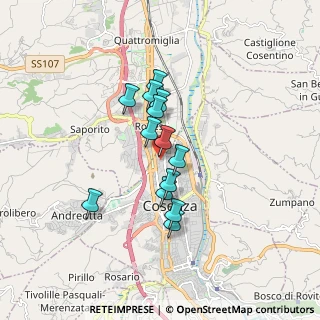 Mappa Via Rosario Livatino, 87100 Cosenza CS, Italia (1.40462)