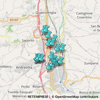 Mappa Via Rosario Livatino, 87100 Cosenza CS, Italia (1.3695)