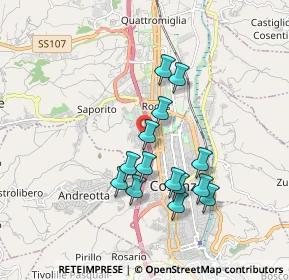 Mappa Via Firenze, 87036 Quattromiglia CS, Italia (1.74357)