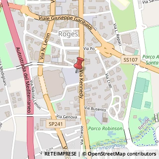 Mappa Via Kennedy, 59, 87036 Rende, Cosenza (Calabria)