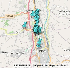 Mappa Metropolis, 87036 Rende CS, Italia (1.039)