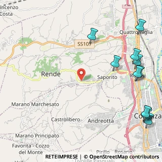 Mappa Via P. Micca, 87036 Rende CS, Italia (3.55455)