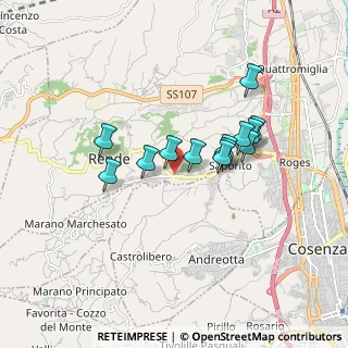 Mappa Via P. Micca, 87036 Rende CS, Italia (1.52923)