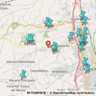 Mappa Via P. Micca, 87036 Rende CS, Italia (2.88222)