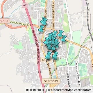 Mappa Via Kennedy Centro Commerciale Metropolis, 87036 Quattromiglia CS, Italia (0.274)