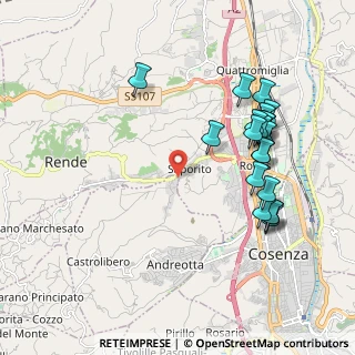 Mappa Via Fausto Coppi, 87036 Rende CS, Italia (2.3195)