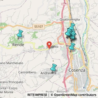 Mappa Via Fausto Coppi, 87036 Rende CS, Italia (2.28727)