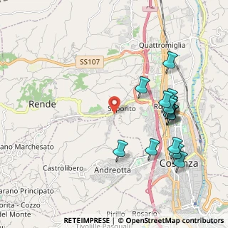 Mappa Via Fausto Coppi, 87036 Rende CS, Italia (2.3625)
