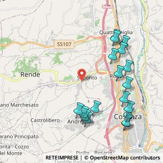Mappa Via Fausto Coppi, 87036 Rende CS, Italia (2.73389)