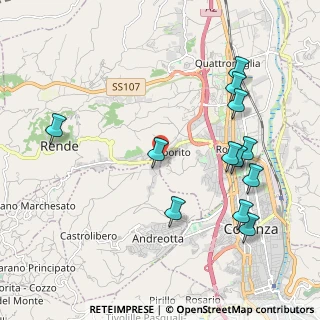 Mappa Via Fausto Coppi, 87036 Rende CS, Italia (2.48417)