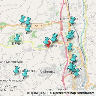 Mappa Via Fausto Coppi, 87036 Rende CS, Italia (2.655)