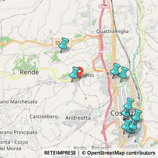 Mappa Via Fausto Coppi, 87036 Rende CS, Italia (3.21818)