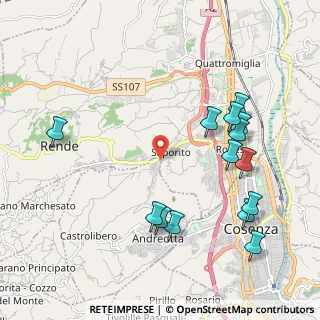 Mappa Via Fausto Coppi, 87036 Rende CS, Italia (2.53714)