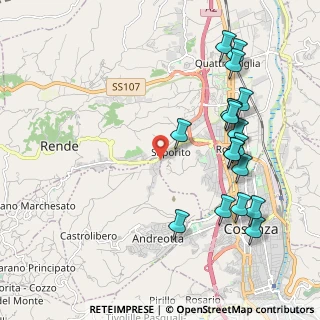Mappa Via Donatello, 87036 Rende CS, Italia (2.51167)