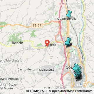 Mappa Via Fausto Coppi, 87036 Rende CS, Italia (3.5675)