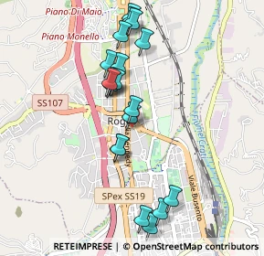 Mappa Via Po, 87036 Quattromiglia CS, Italia (1.01684)
