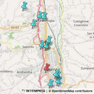 Mappa Via Po, 87036 Cosenza CS, Italia (2.42615)