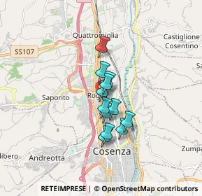 Mappa Via Po, 87036 Quattromiglia CS, Italia (1.145)