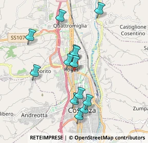 Mappa Via Po, 87036 Quattromiglia CS, Italia (1.96462)