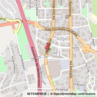 Mappa Via Lenin, 5, 87036 Quattromiglia CS, Italia, 87036 Rende, Cosenza (Calabria)