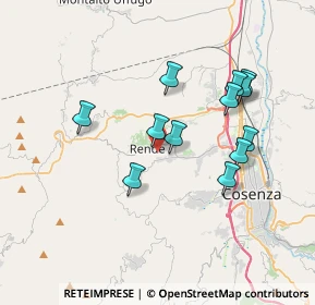 Mappa Via Luigi Pirandello, 87036 Rende CS, Italia (3.6375)