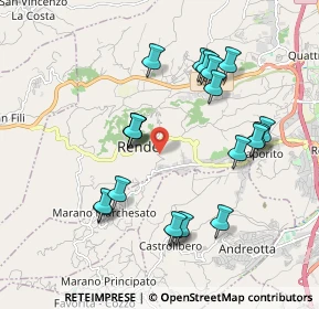 Mappa Via Luigi Pirandello, 87036 Rende CS, Italia (2.1135)