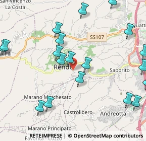 Mappa Via Luigi Pirandello, 87036 Rende CS, Italia (2.917)