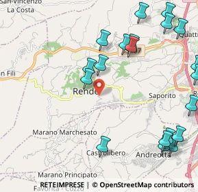 Mappa Via Luigi Pirandello, 87036 Rende CS, Italia (3.0125)