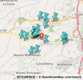 Mappa Via Luigi Pirandello, 87036 Rende CS, Italia (1.449)