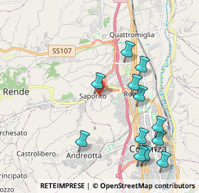 Mappa Via Antonio Ligabue, 87036 Rende CS, Italia (2.48083)