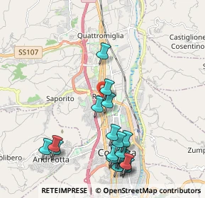 Mappa Via Salvador Allende, 87036 Quattromiglia CS, Italia (2.52684)