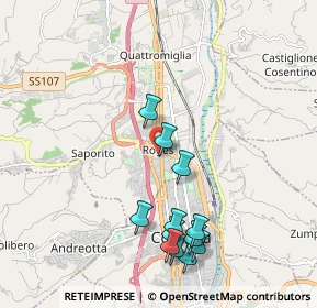 Mappa Via Salvador Allende, 87036 Quattromiglia CS, Italia (2.25833)