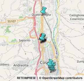 Mappa Via Salvador Allende, 87036 Quattromiglia CS, Italia (1.54727)