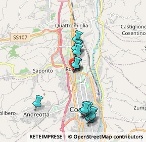Mappa Via Salvador Allende, 87036 Quattromiglia CS, Italia (1.92235)