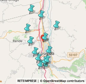 Mappa Via Salvador Allende, 87036 Quattromiglia CS, Italia (3.95)