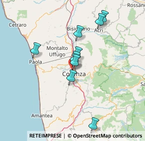 Mappa Via Napoli, 87036 Quattromiglia CS, Italia (24.85833)