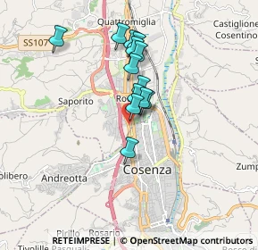Mappa Via Napoli, 87036 Quattromiglia CS, Italia (1.46846)